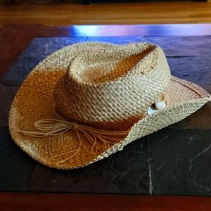 Western Gal cowboy Beach hat. Beige